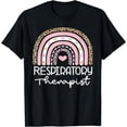 thumbnail image 1 of Respiratory Therapist Leopard Rainbow Nursing Day Nurse Week T-Shirt, 1 of 4