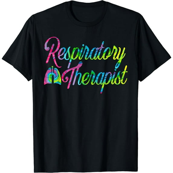 Respiratory Therapist RT Care Week Tie Dye Design T-Shirt