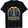 thumbnail image 1 of Respiratory Therapist - Retro Vintage Lungs Pulmonology RT T-Shirt, 1 of 4