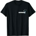 thumbnail image 1 of Respiratory Therapist Therapy RRT Blue White Stethoscope T-Shirt, 1 of 2
