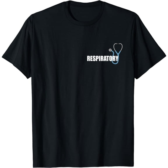 Respiratory Therapist Therapy RRT Blue White Stethoscope T-Shirt