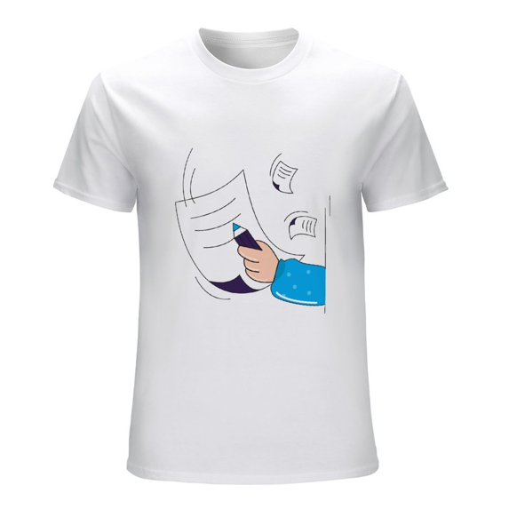 Response Men’s Graphic T-shirt Vintage Short Sleeve Sport Tee White-1 M