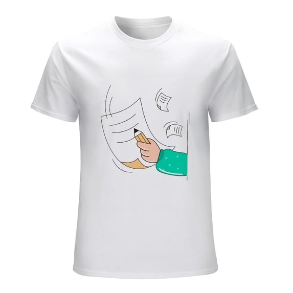 Response Men’s T-Shirt 100% Cotton Casual Short Sleeve Tops Gift Tee White-4 XL