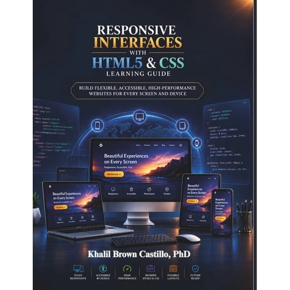 Responsive Interfaces With HTML5 And CSS Learning Guide: Build Flexible, Accessible, High-Performance Websites for Every, (Paperback)