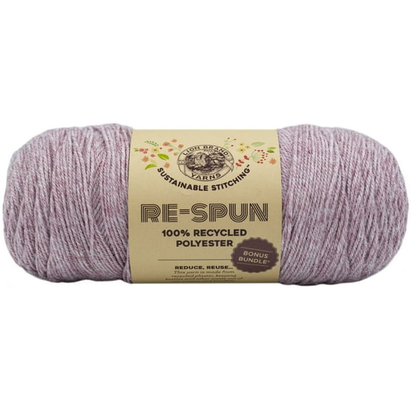 Lion Brand Yarn Re-Spun Bonus Bundle Blush Recycled Medium Yarn