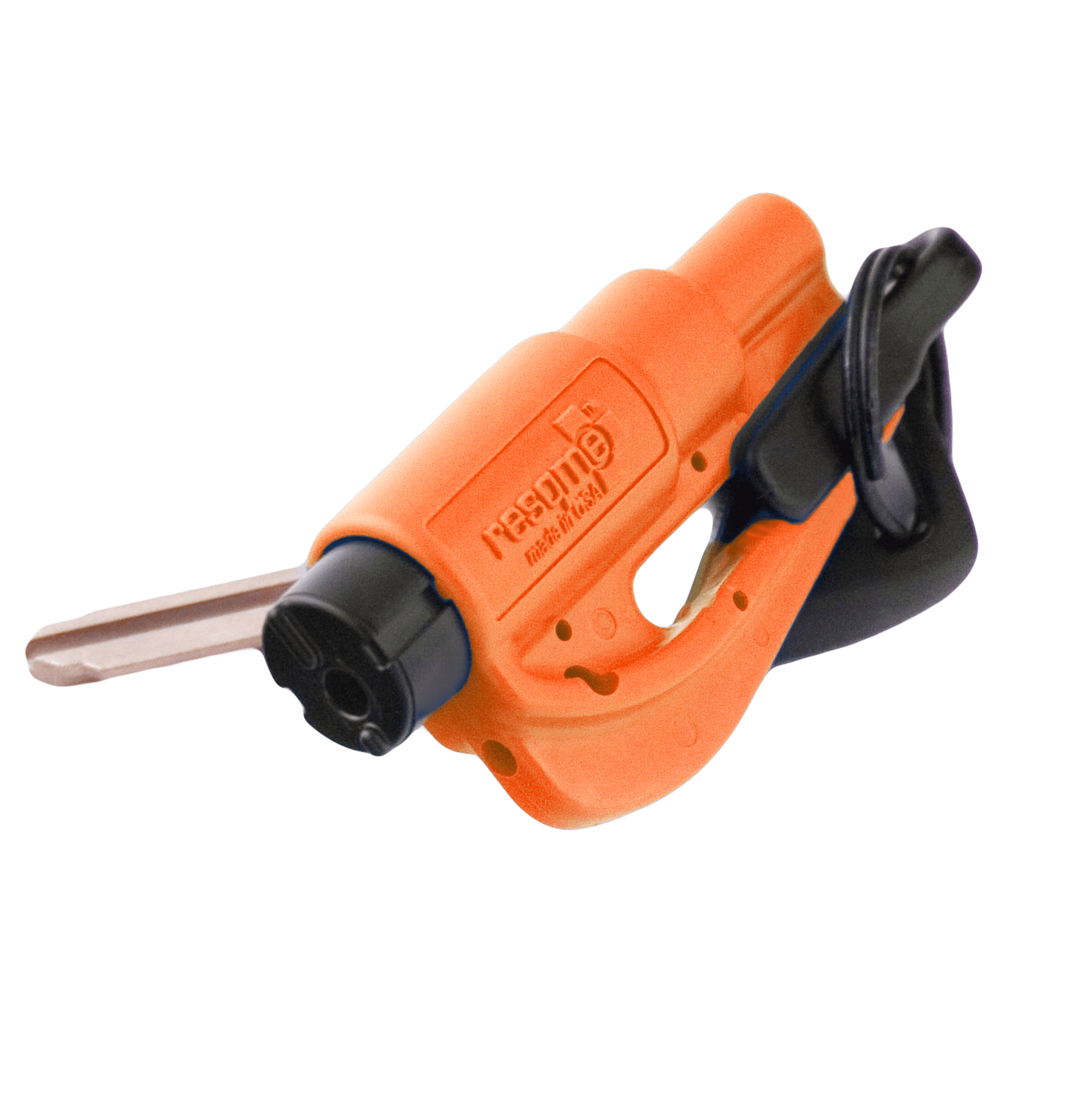 Resqme The Original Car Escape Tool, 2-in-1 Seatbelt Cutter and Window Breaker, Orange