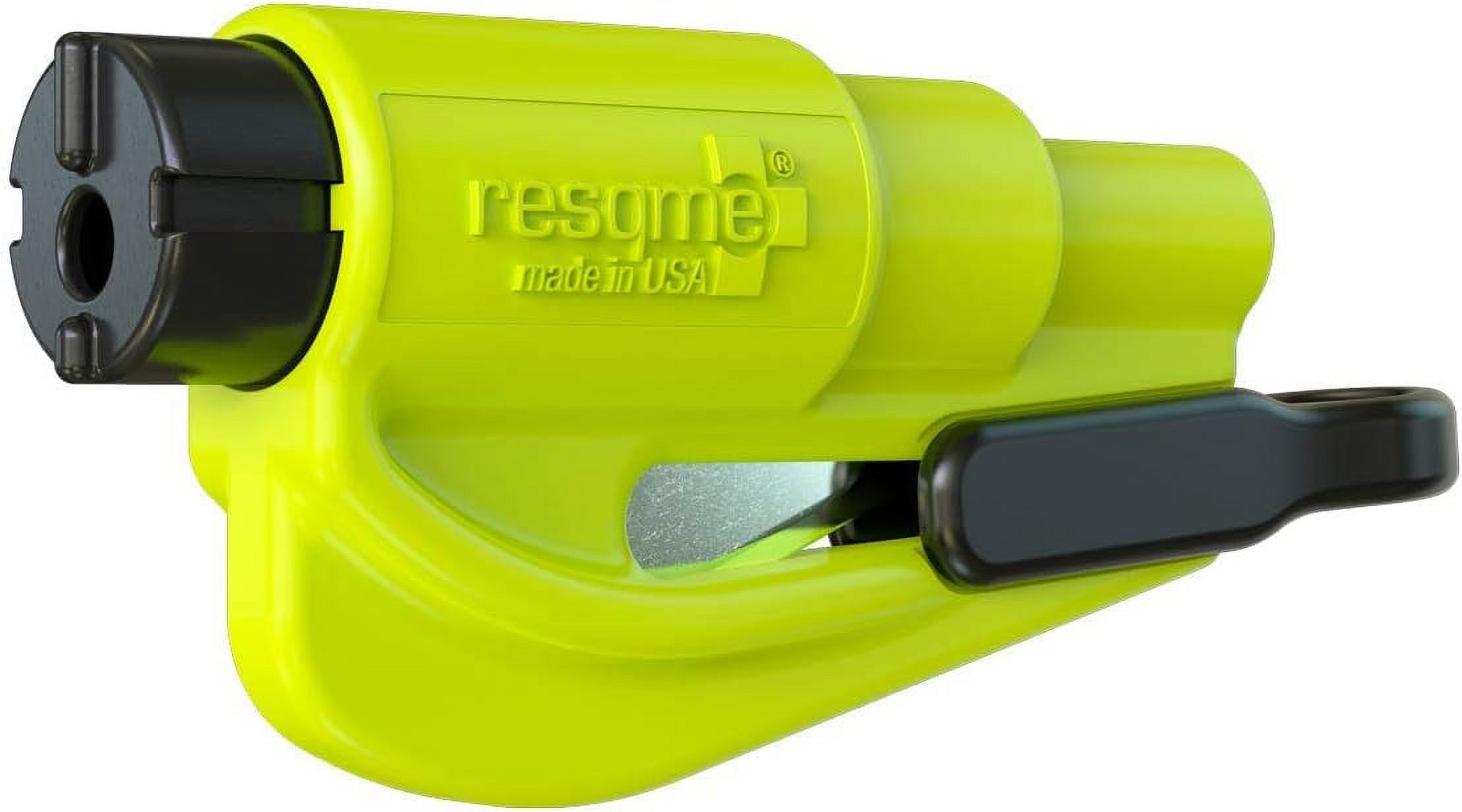 Resqme The Original Car Escape Tool, Seatbelt Cutter and Window Breaker, Yellow - image 1 of 4