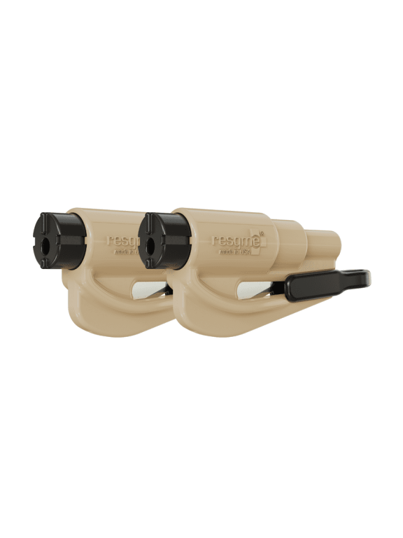 , The Original Car Escape Tool, Window Breaker, Seatbelt Cutter, Pack Of 2, Sand