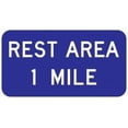 thumbnail image 1 of Rest Area Sign Guide Signs Metal - Caution Safety Warning Security Signs Indoor & Outdoor Size: 8 x 12 inch, 1 of 5