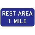 thumbnail image 1 of Rest Area Sign Guide Signs Metal Sign Tin Sign 8x12 Inch - Caution Safety Warning Security Signs Indoor & Outdoor Signs for Home, Office, Work, 1 of 5