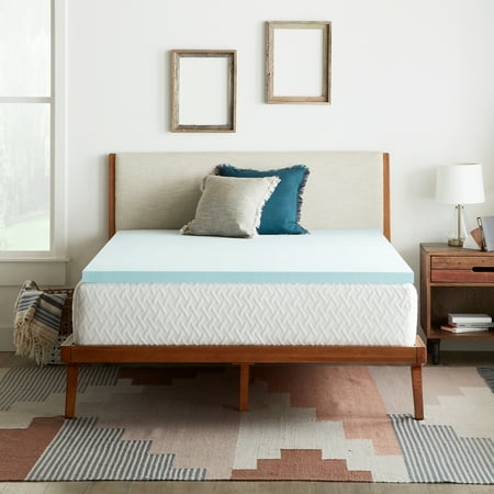 Rest Haven 2" Gel Infused Memory Foam Mattress Topper, Queen