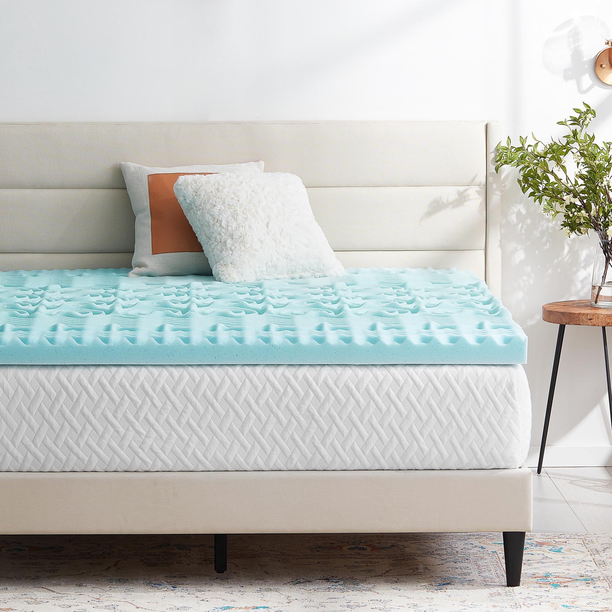 Rest Haven 3" 5Zone Memory Foam Mattress Topper, Queen