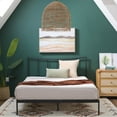 thumbnail image 1 of Rest Haven Alexandria Metal Platform Bed with Scooped Vertical Bar Headboard, Twin, Black, 1 of 14