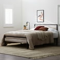 thumbnail image 1 of Rest Haven Ashland Metal and Wood Platform Bed, Queen, Gray Brown, 1 of 10