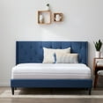 thumbnail image 1 of Rest Haven Astoria Wingback Tufted Upholstered Bed, King, Blue, 1 of 13