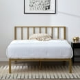 thumbnail image 1 of Rest Haven Bandon Metal Platform Bed with Headboard, Full, Gold, 1 of 15