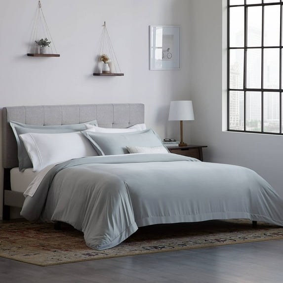 Rest Haven Comforter and Duvet Set, Cal King, Gray