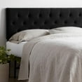 thumbnail image 1 of Rest Haven Eugene Diamond Tufted Upholstered Headboard, Queen, Black, 1 of 8