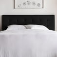 thumbnail image 1 of Rest Haven Eugene Sqaure Tufted Upholstered Headboard, Twin/Twin XL, Black, 1 of 8