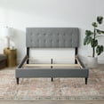 thumbnail image 1 of Rest Haven Gresham Tufted Upholstered Bed, Twin, Gray (Box Spring Required), 1 of 14