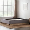 thumbnail image 1 of Rest Haven Langley Upholstered Platform Bed, Twin, Gray, 1 of 8