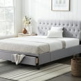 thumbnail image 1 of Rest Haven Nampa Upholstered Bed with Drawers, King, Stone, 1 of 10