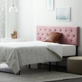 thumbnail image 1 of Rest Haven Raleigh Tufted Velvet Upholstered Headboard, Twin-XL, Pink, 1 of 9