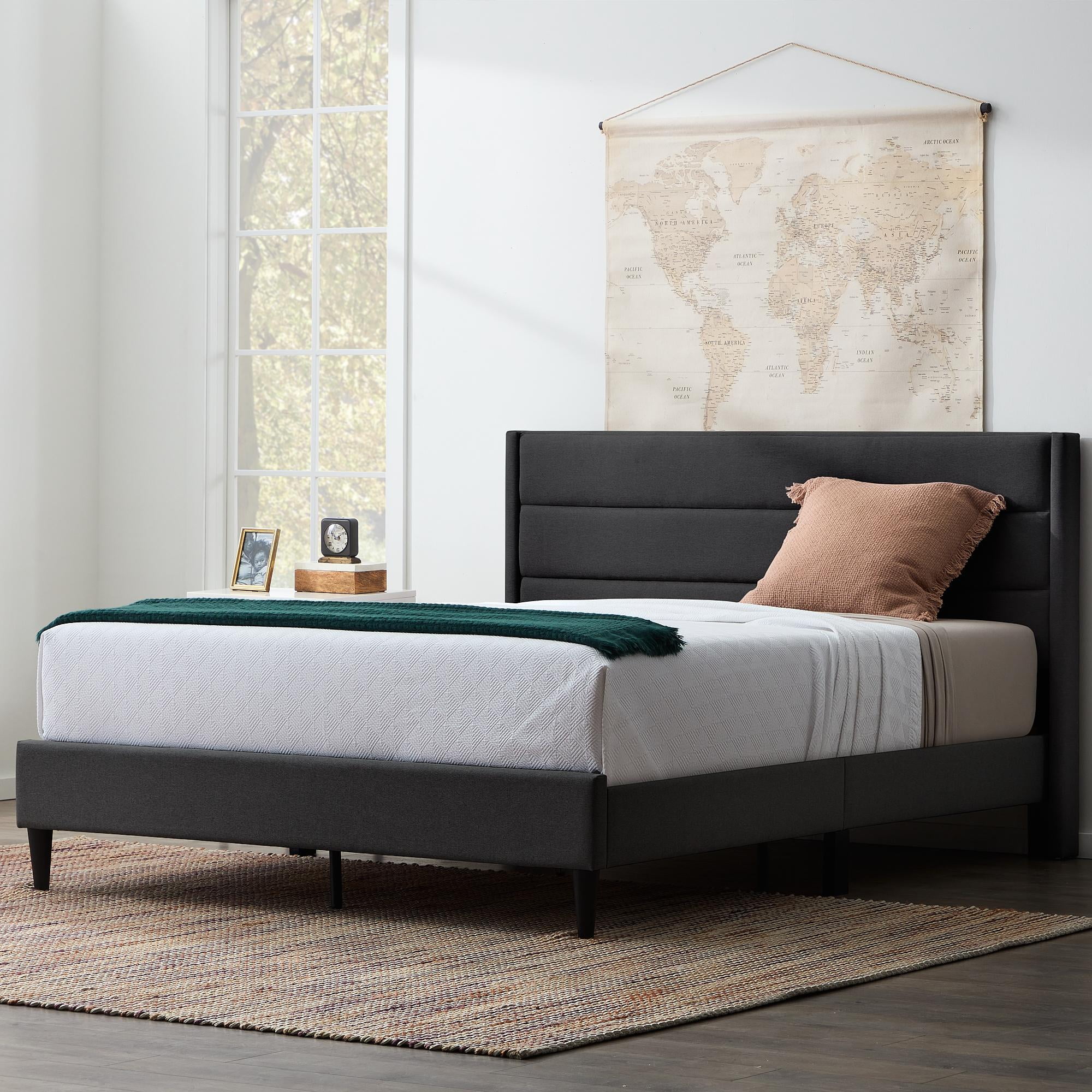 Scarlett upholstered low 2024 profile platform bed