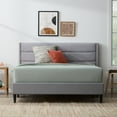 thumbnail image 1 of Rest Haven Renton Upholstered Channeled Platform Bed, Twin, Gray, 1 of 13