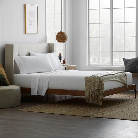 Rest Haven Soft and Durable Microfiber Sheet Set - Twin XL, White