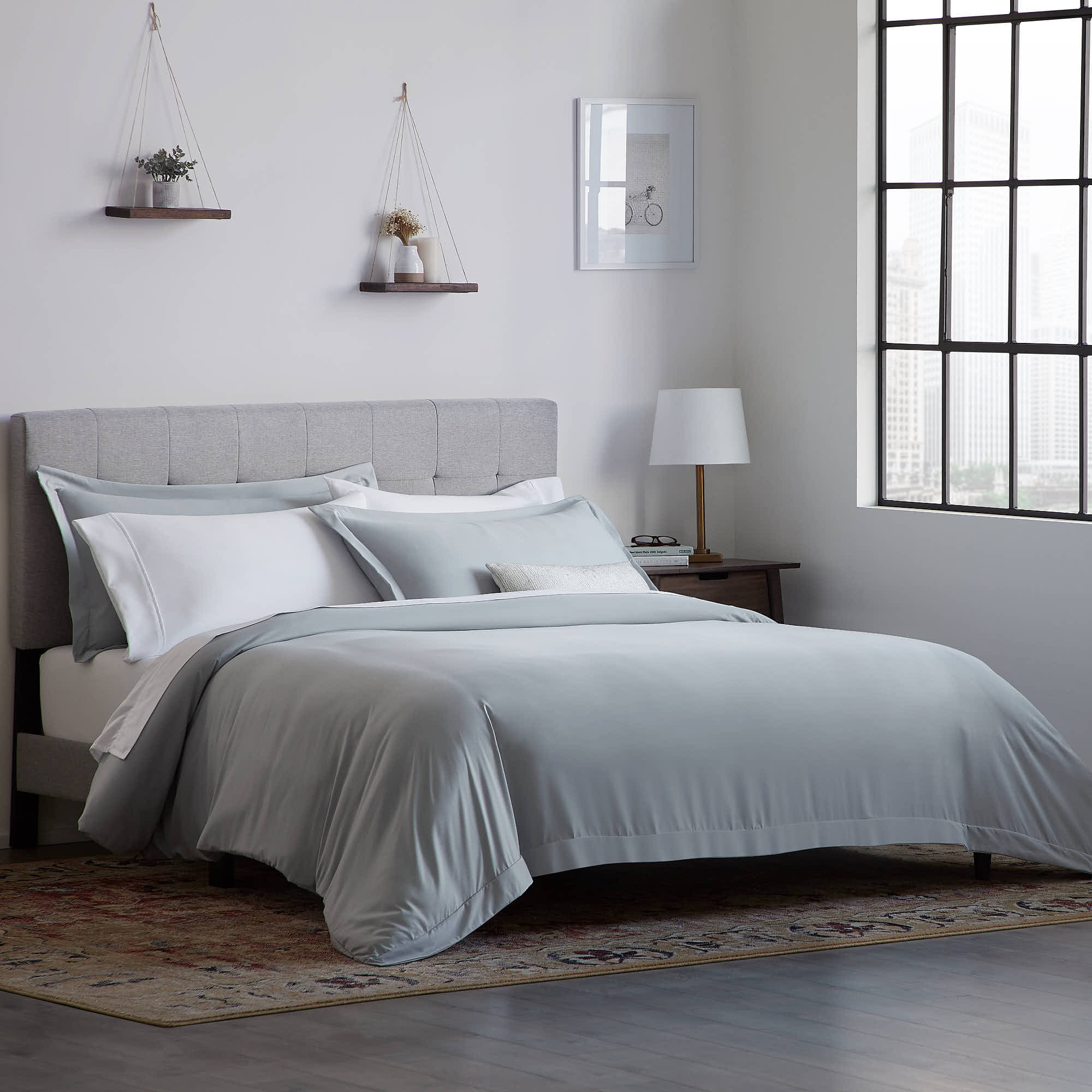 Rest Haven Solid Print 1 Piece Bedding Sets, Oversized King