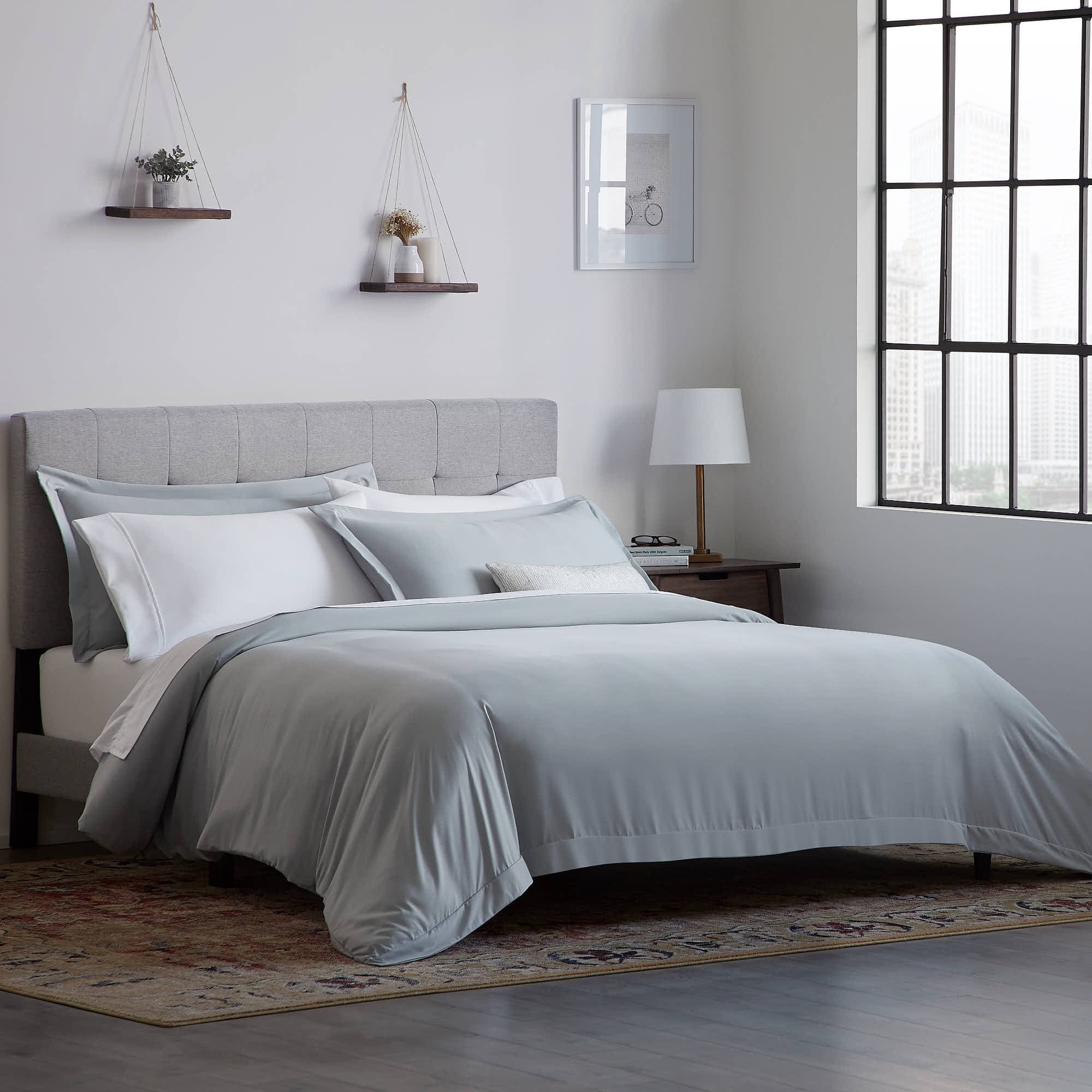 Rest Haven Solid Print Comforter Set, Twin XL