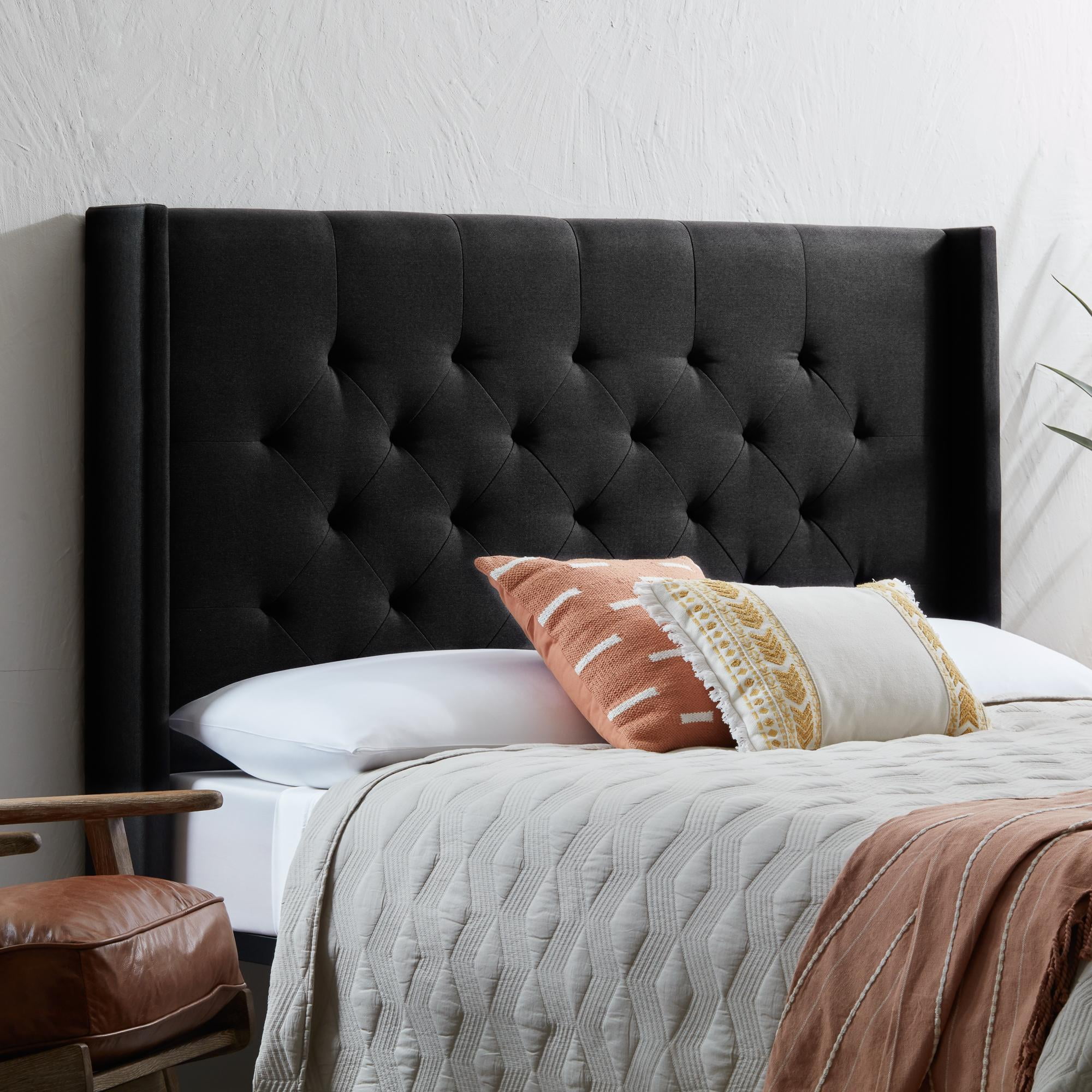 Black clearance tufted headboard