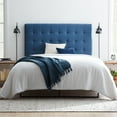 thumbnail image 1 of Rest Haven Upholstered Square Tufted Headboard, Twin/Twin XL, Navy, 1 of 11