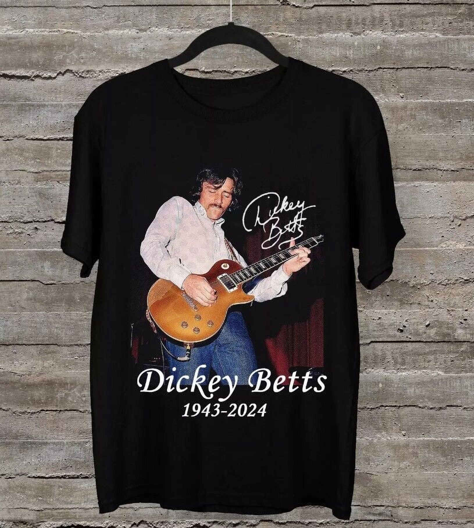 Rest In Peace Dickey Betts Shirt, Dickie Betts 1943-2024 Black All Size ...