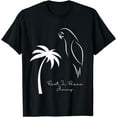 thumbnail image 1 of Rest In Peace, Parrot, Palm Tree Music Lovers, Remembrance T-Shirt, 1 of 3
