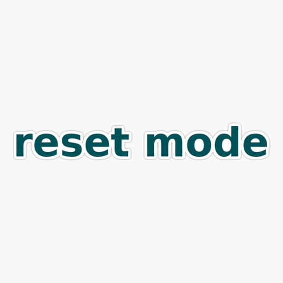 Rest Mode - Minimal Modern Statement Design Sticker