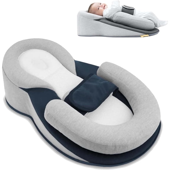 Rest Nest Bed Acid Reflux with Strap, 2025 New Rest Nest Pillow for Comfortable Feeding Support & Posture Positioning
