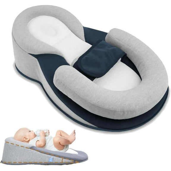 Rest Nest Bed Acid Reflux with Strap, 2026 New Keesley Rest Nest Pillow for Comfortable Play & Feeding Support