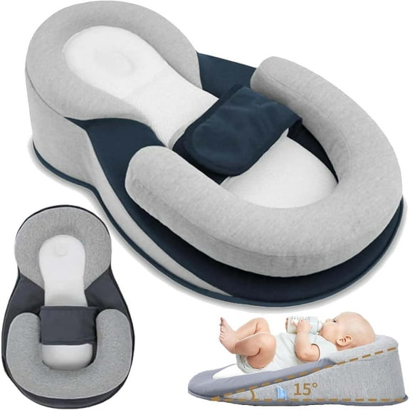 Rest Nest Bed Acid Reflux with Strap, 2026 New Rest Nest Pillow for Comfortable Play & Feeding Support (Regular)