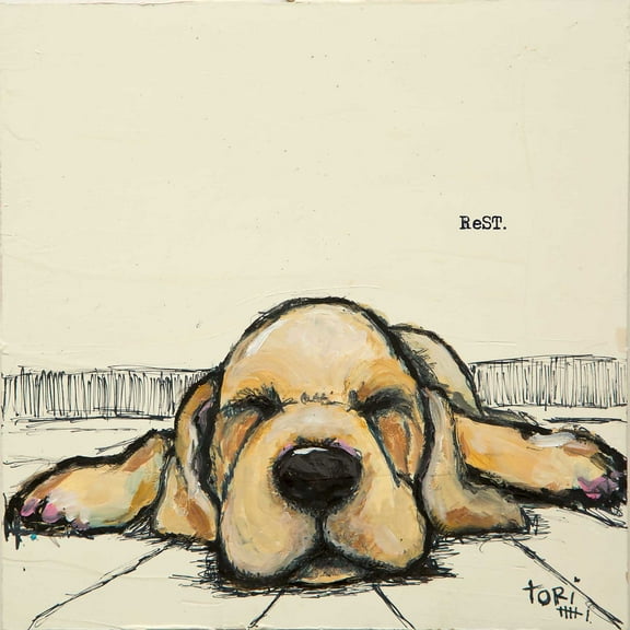 Rest Painting Print on Wrapped Canvas