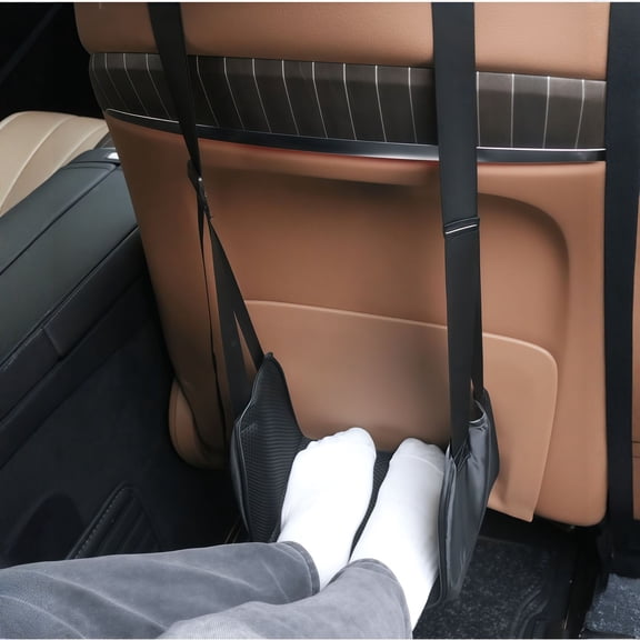 Rest for Car, Desk & Outdoor - Portable Hanging Footrest Sling for Travel, Camping, Long Drives - Adjustable Leg Support Relieves Fatigue B