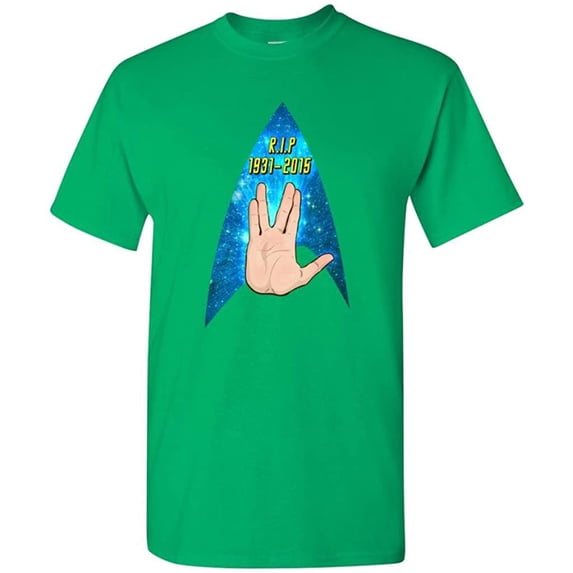 Rest in Peace Nimoy Salute DT Adult T-Shirt Tee