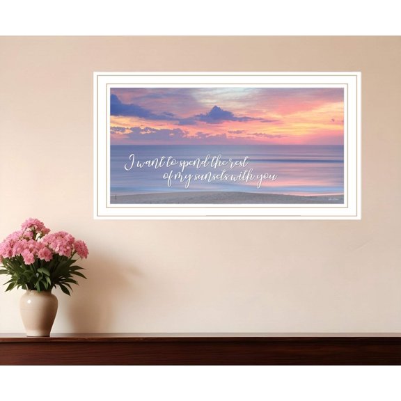 Rest of My Sunsets Black Framed Print Wall Art