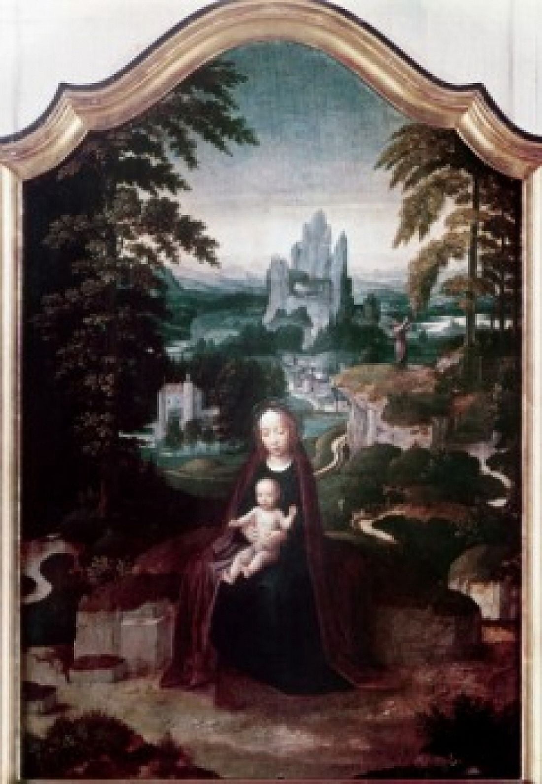 Rest on the Flight to Egypt Adrien Ysenbrandt (ca1500-1551 Flemish) Canvas Art - Adrien Ysenbrandt (18 x 24)