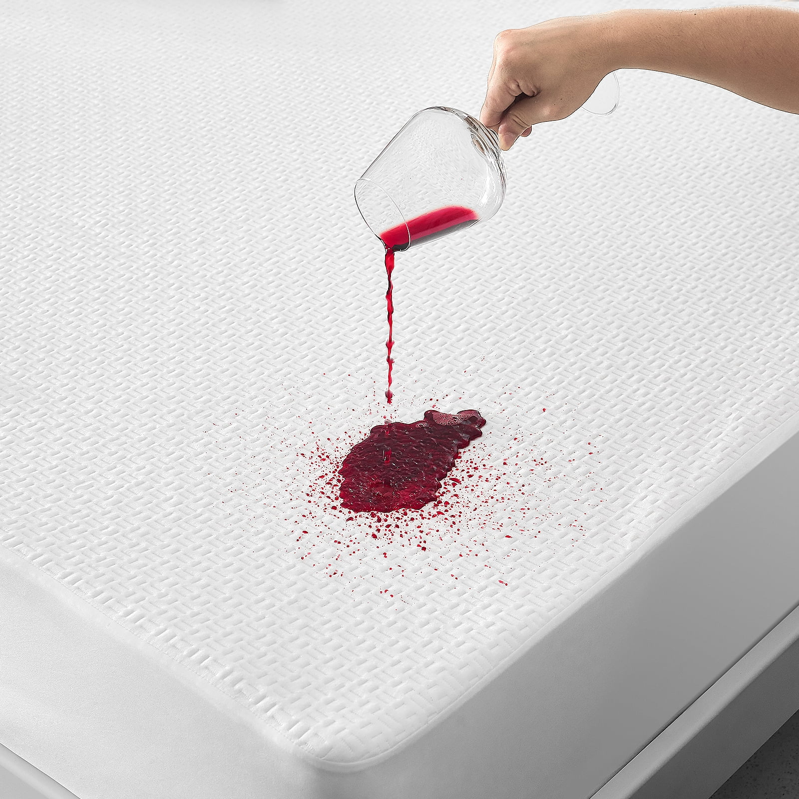 RestGuard Waterproof Mattress Protector, Breathable Cooling Bamboo 3D