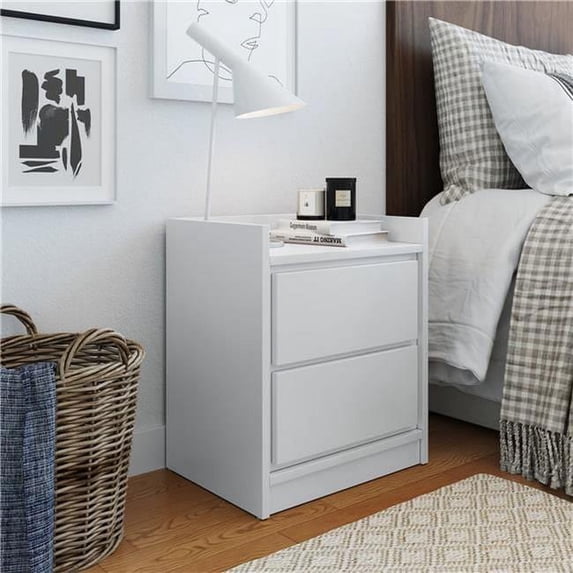 Skyline Decor Mid-Century Modern Low Profile Nightstand