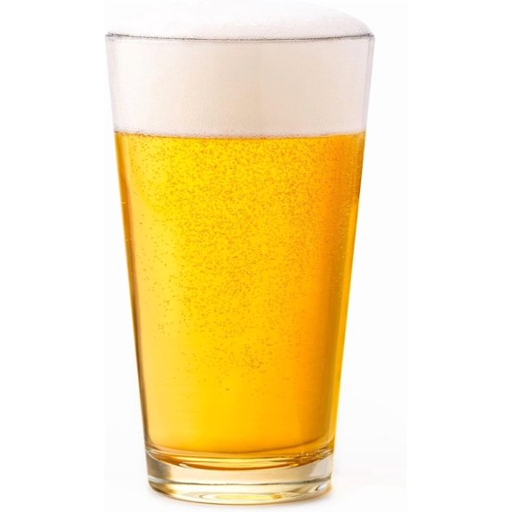 Restaurant Basics DuraTuff 16 oz Pint Glasses Set of 12, All Purpose Heavy Duty Glasses, Glass Drinkware for Beer, Water, Soda and More