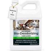 Restaurant Bio-Deodorizing Floor Cleaner - Heavy Duty Commercial Concentrated Enzyme Degreaser and Odor Eliminator for Mopping Tile, Laminate, Hardwood & More