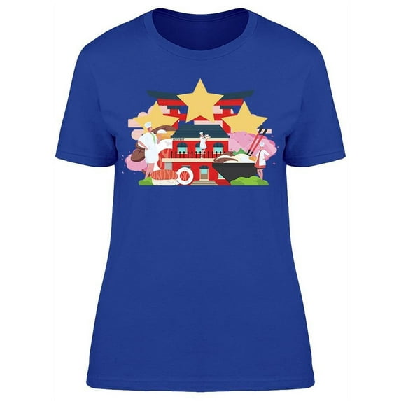 Restaurant Building Noodles T-Shirt Women -Image by Shutterstock, Female x-Large